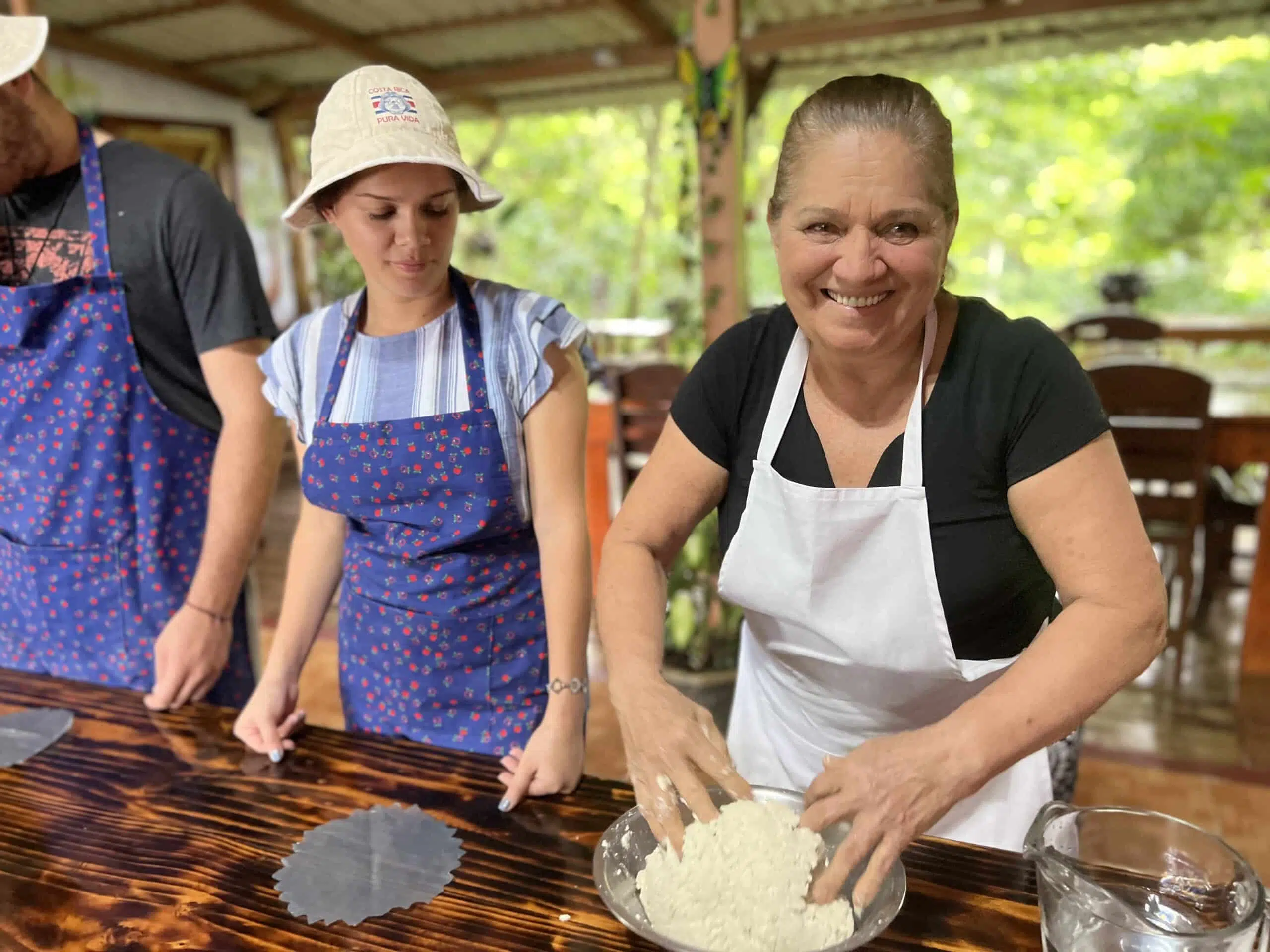 tortilla making in Costa Rica